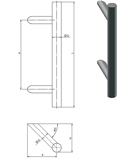 Edelstahlgriff WE 22